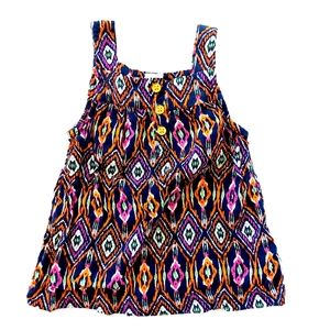 Geometric Tank‎ Top size 3T Carters Nsvy Blue Orange Pink
